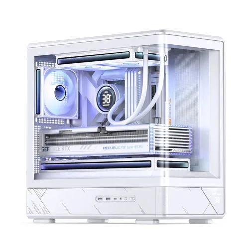 Case JONSBO M-ATX D200 White – GPU 410mm| AIO 240mm| M-ATX